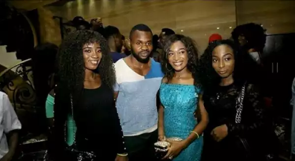 #BBNaija – Kemen spotted with some fans at Korede Bello’s album launch party (Photos)